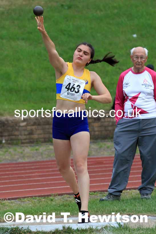 Shot putt, 2022 NEGP Monkton 5, Wednesday, July 20th. Photo: David T. Hewitson/Sports for All Pics